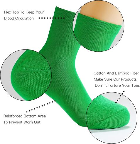 Azweiler Men's Quarter Length Crew Socks Cotton Made Athletic Breathable Socks Package of (Size7-11) (Orange) in Kuwait