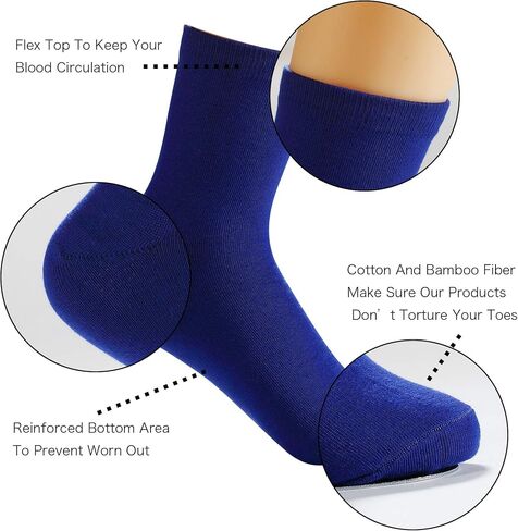 Azweiler Men's Quarter Length Crew Socks Cotton Made Athletic Breathable Socks Package of (Size7-11) (Orange) in Kuwait
