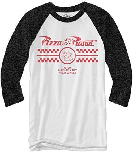 Disney Graphic Tees Toy Story Mens Shirts - Pizza Planet Long Sleeve Tee Shirts for Men in Kuwait