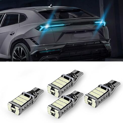 4PCS LED Reverse Lights, T15 4014 45SMD Back Up Light Turn Signal Bulb, Universal Car Accessories 6500K Super Bright Stop Light Bulbs Brake Lights Replacemnt for Cars Trucks RVs (Ice blue) in Saudi Arabia