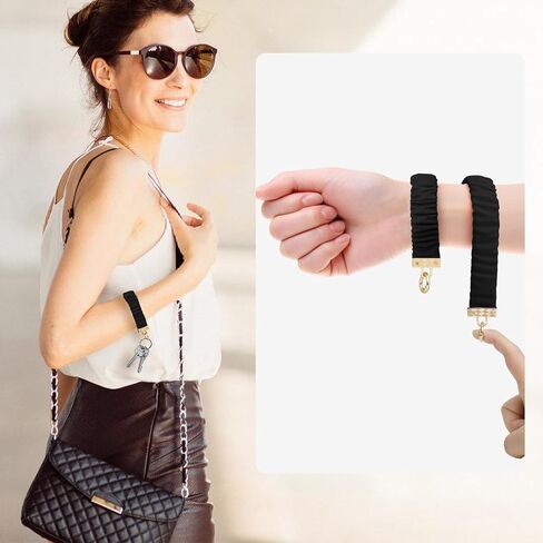 BATHRINS Wristlet Keychain,Cute Wrist Keychain Bracelet With 2 Keyrings And 1 D-Ring For Girl Men Women in Kuwait