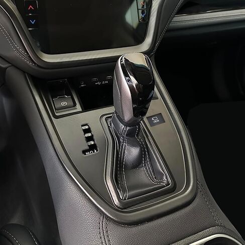 Kolya Interior Center Console Gear Shift Panel Cover Trim for Subaru Outback Legacy Accessories 2020 2021 2022 2023 2024 2025 (Matte Black with Extra Button) in Saudi Arabia