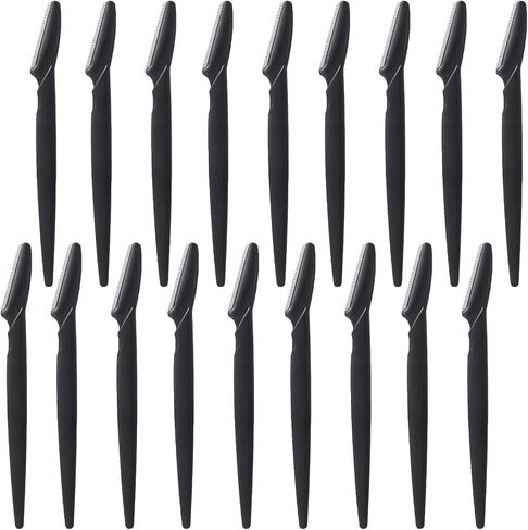 18Pcs Eyebrow Razor Multipurpose Exfoliating Dermaplaning Tool Trimming and Shaving Grooming Eyebrow Face Razor and Eyebrow Shaper for Women 3 Colors in Saudi Arabia
