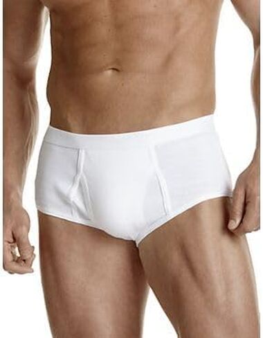 Harbor Bay by DXL Big and Tall Briefs, White XL, Pack of 3 in Kuwait