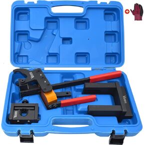 Valve Pressure Spring Installer Remover Tool Plier Kit, Compatible with BMW B38 B48 B58 Engines, Heavy-Duty Steel Valve Slider Fixing Tool, with Gloves