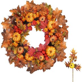 Spring Summer Wreath for Front Door 20 Inch Green Berry Wreath, with Purely Handmade Big Specialty Berries, Green Decor for Home Porch Farmhouse Window - Spring, Summer, Fall, All Seasons