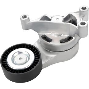 Belt Tensioner Assembly with Pulley Compatible with Audi A3 TT Quattro Volkswagen Bora Eos Golf Jetta Passat L4 2.0L Replacement for 06F903315