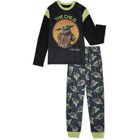 STAR WARS The Child Baby Yoda Boys Pajama Set (Medium 8) Black