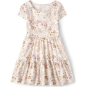The Children's Place Girls' Floral Tiered Dress