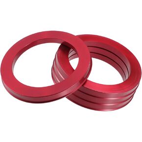 Motoforti Car Hub Centric Rings OD 106mm to ID 78.1mm Hub Centric Rings Wheel Bore Center Spacer Aluminum Alloy Red (Set of 4) Long-Lasting