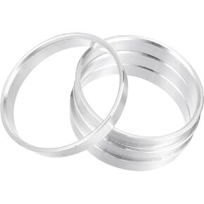 Motoforti 4pcs OD 66.6mm إلى ID 63.4mm ألومنيوم سبيكة السيارات المحور المركزي محور العجلات البديل المركز بديل طويل الأمد