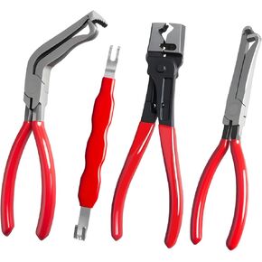 8-Inch Electrical Disconnect Pliers 4-Pack – Professional Automotive Connector Removal Tool Kit for Fuel Lines, Sensors & Weatherpack Connectors