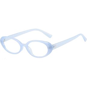 Retro Oval Glasses for Women Men 90s Vintage Tortoise Frame Blue Light Glasses Small Nerd Eyeglasses