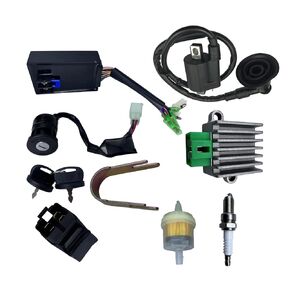 7PACK CDI Box Replace Part No. 0452187 0451018 Fit for Polaris Sportsman 90 Carb 2003-2006 with Ignition Coil Rectifier Starter Relay Solenoid Ignition Key Fuel Filter and Spark Plug