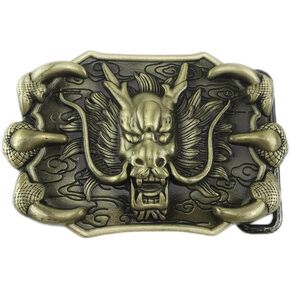 حزام حزام رأس التنين الصيني للرجال المذكر التنين المخلب Dragon Dragon Head Punk Men's Belt