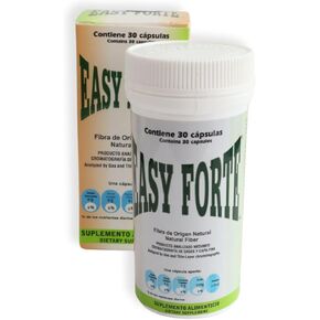 Easy Forte by Easy Figure | 3 Pack – Fibra Natural en Cápsulas | Cápsulas Naturales para Bienestar Digestivo – Natural Fiber Capsules for Digestive Wellness | 90 Cápsulas
