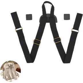Backpack Straps Replacement Adjustable Canvas Shoulder Strap Sewing Mount Belts for Backpacks Rucksack Daypack Laptop Back Pack Business Work Bag Travel Study DIY Craft Bags