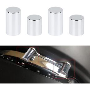 Docking Hardware Cover Kit Sissy Bar Rack 4 Point Magnet Cover Caps For Harley Touring Street Glide, Road King, Electra Glide, Road Glide, CVO 2009-2023 (Chrome)