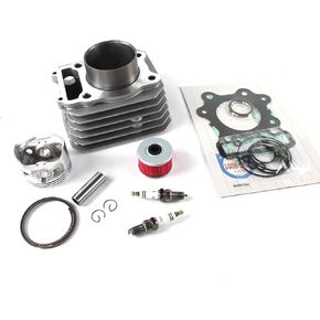 74MM TRX 300 Cylinder Piston Gasket Top End Rebuild Kit For 1988-2000 TRX 300 Fourtrax FW 4x4 2x4 Cylinder Top End Rebuild Kit replaces 12000-HC4-000, 12100-HC4-000