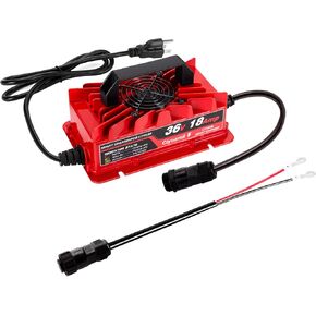 43.8V 18A Lithium Battery Charger, IP65 Waterproof, for 36V (38.4V) LiFePO4 Battery, Ideal for Golf Carts, RVs, and 36V Trolling Motors