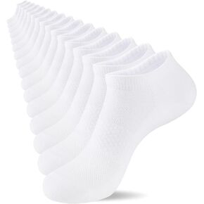 eallco 8 Pairs Womens Ankle Cotton Socks Low Cut Running Thin Short Breathable Sport Casual Socks