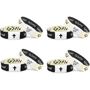 4 Bible verse bracelets Christian Bracelet Wristbands With NFC music Inspirational Daily Bible Verse Bracelets,Tap the Bracelet with Your Smartphone, Elastic Inspirational Religious Gifts