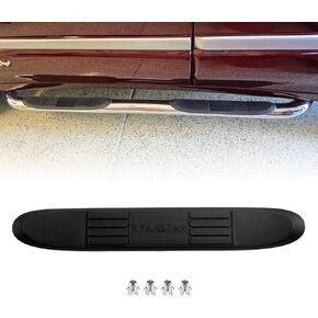RULLINE Universal Non-Slip Step Pad Replacement Kit - Durable Tread Covers Compatible with Trucks, SUVs & Vans - Accessory Upgrade (Matte Black Finish)