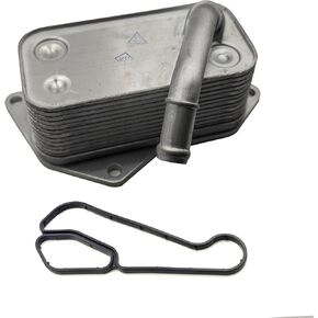 AMCC Engine Oil Cooler Compatible with BMW 2000-2018 N52 N20 N55 E81 E90 F30 F32 E60 F10 F07 F12 F02 X1 X3 X5 X6 Z4 130i 125i 228i 328i 428i 535i 528i 640i 730Li Replace：11427525333