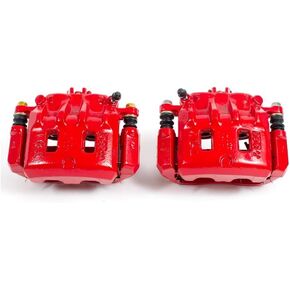 Power Stop Front S1948A Pair of High-Temp Red Powder Coated Calipers For Subaru Impreza 2002-2003, Subaru Legacy 2001, Subaru Outback 2001 [Model Specific]
