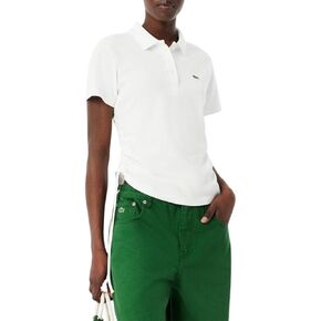Lacoste Women's Slim Fit Adjustable Pique Polo Shirt