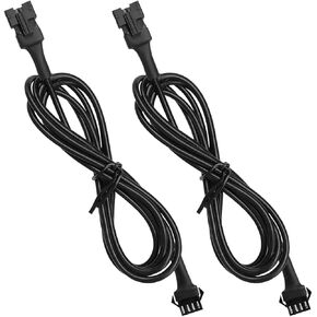 4PCS 4 Pin RGB LED Extension Cords, 60 Inch Multi-Color Neon Strip Extension Cable with Female and Male Connector, Rock Light Extension Wire for LED Car Truck Motorcycle ATV Light (4PCS)
