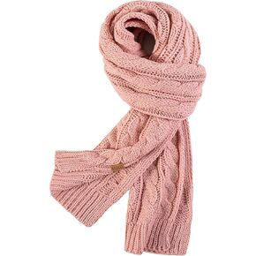 REDESS Women's Big Knit Scarf Winter Warm Long Wrap Cashmere Wool Thick Winter Large Chunky Scarf for Women