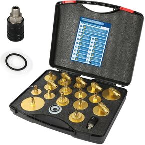 Brake Fluid Bleeder Adapter Kit 10Pcs Master Cylinder Bleeder Tool Kit for Most Vehicles Brake Fluid Bleeding or Refilling