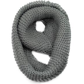 Warm Scarf for Winter Women & Men, Knit Wool Loop Infinity Scarves Thick & Chunky Neck Warmer For Cold Weather U-SY-W57
