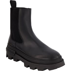 Karl Lagerfeld Paris Men's Leather Plain Toe Chelsea Boot Combat