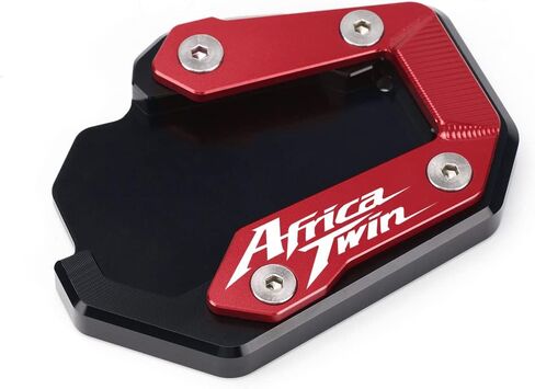 Motorcycle Kickstand Fit For Honda CRF1100L Africa Twin Standard Model 2021 2022 2023 | Honda CRF1100L Africa Twin Adventure Sports 2022 2023 FootSide Enlarge Africa Twin Accessories(red) in Kuwait