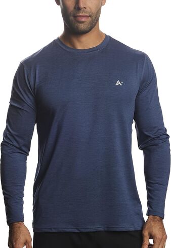 Arctic Cool Men's Crew Neck Instant Cooling Moisture Wicking Performance UPF 50+ Long Sleeve Sun Protection Shirt in Saudi Arabia