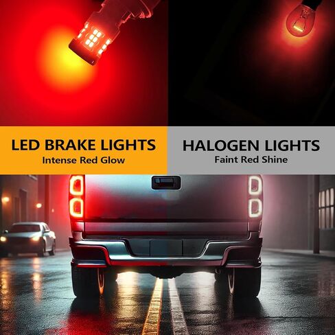 3157 LED Brake/Tail Light Bulbs Compatible For Chevy Colorado 2004-2012, 3057 Bulb, Red Light, Plug and Play, Pack of 2 in Saudi Arabia