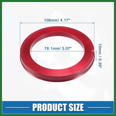 Motoforti Car Hub Rings OD 106mm إلى ID 78.1mm محور الخواتم المركزية العجلات التجوي in Kuwait