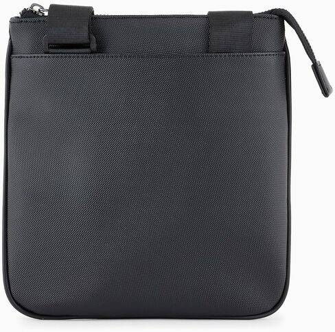 Armani Exchange Dylan Flat Crossbody ، Black/Black in Saudi Arabia