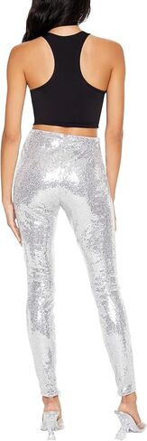 Forever 21 Women's Sequin High-Rise Leggings in Saudi Arabia