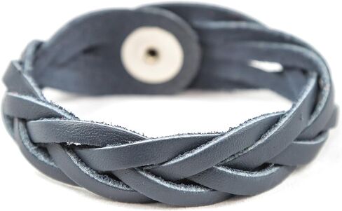 Essential Oil Aromatherapy Diffuser Bracelet, Braided Leather, Unisex (Extra Large, Black) in Saudi Arabia