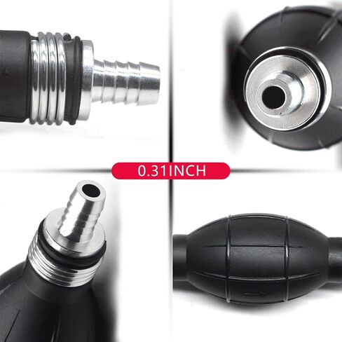 1 PCS 6MM مضخة الوقود خط الوقود لمبة اليد التمهيدي. مناسبة لمعظم السيارات والقوارب والدراجات النارية (6Black) in Kuwait
