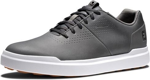 FootJoy Men's Contour Casual Golf Shoe, Charcoal/White, 7.5 Wide in Saudi Arabia