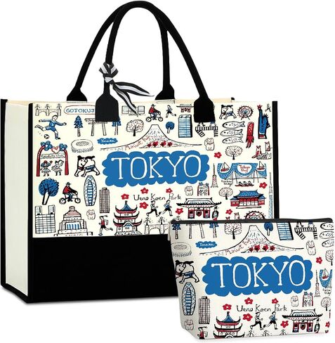 Tokyo Capetown Dubai Rome Amsterdam Vancouver Sydney London Bali Philadelphia Gifts for Women Canvas Tote Bag in Kuwait
