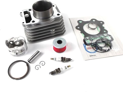 74MM TRX 300 Cylinder Piston Gasket Top End Rebuild Kit For 1988-2000 TRX 300 Fourtrax FW 4x4 2x4 Cylinder Top End Rebuild Kit replaces 12000-HC4-000, 12100-HC4-000 in Kuwait