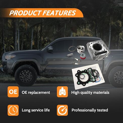 74MM TRX 300 Cylinder Piston Gasket Top End Rebuild Kit For 1988-2000 TRX 300 Fourtrax FW 4x4 2x4 Cylinder Top End Rebuild Kit replaces 12000-HC4-000, 12100-HC4-000 in Kuwait
