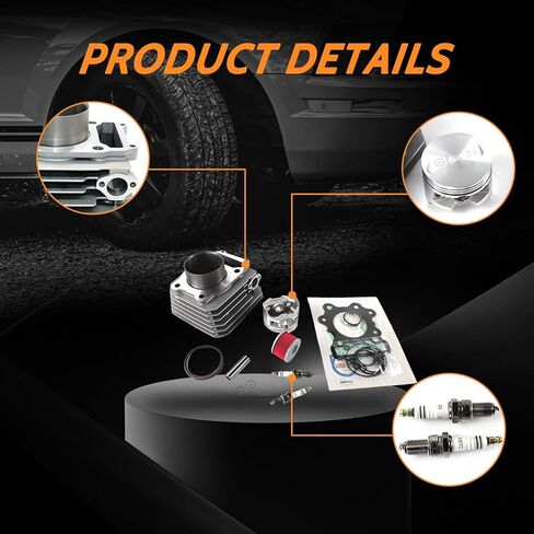 74MM TRX 300 Cylinder Piston Gasket Top End Rebuild Kit For 1988-2000 TRX 300 Fourtrax FW 4x4 2x4 Cylinder Top End Rebuild Kit replaces 12000-HC4-000, 12100-HC4-000 in Kuwait