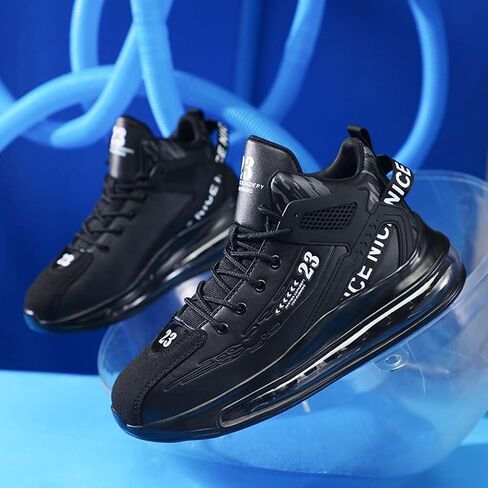 WILTENA Mens Fashion Comfy Air Cushion Basketball Shoes Boys Vogue Stylish Sports Tennis Sneakers Walking Casual Shoes in Kuwait