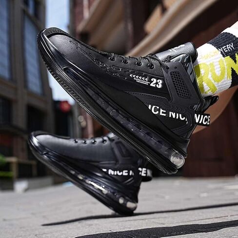 WILTENA Mens Fashion Comfy Air Cushion Basketball Shoes Boys Vogue Stylish Sports Tennis Sneakers Walking Casual Shoes in Kuwait